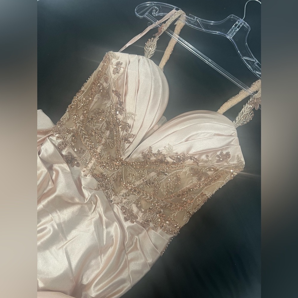Gold formal dress